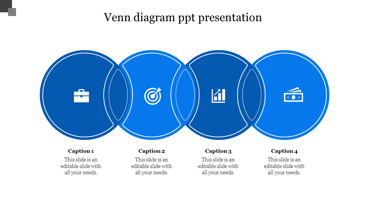 Free venn diagram ppt presentation-4-Blue